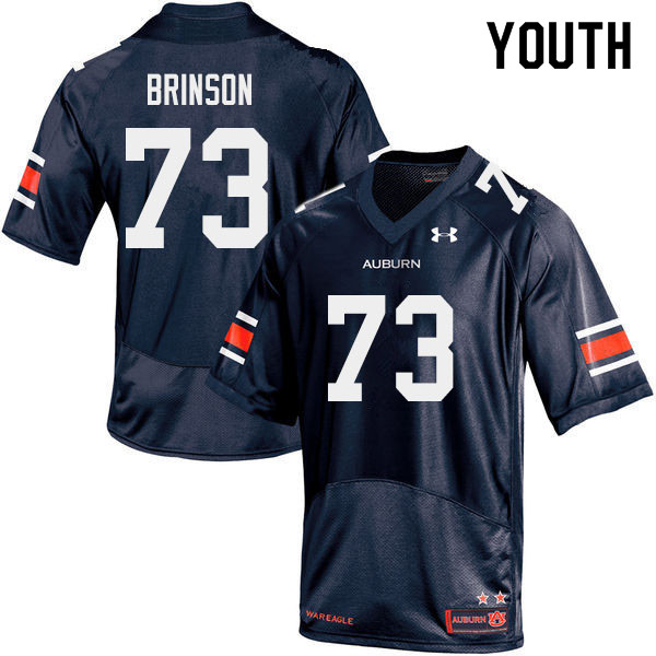 Youth Auburn Tigers #73 Gabe Brinson Navy 2019 College Stitched Football Jersey